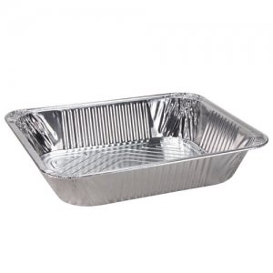 10pack 20pack 50 Pack Disposable Aluminum Foil Containers Half Size 9X13  Aluminium Foil Pans Baking Tray with Lid - China Half Size Aluminum Tray, Aluminum  Tray with Lid